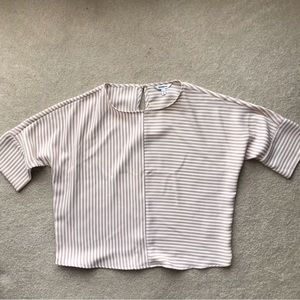 Express Pink White Stripe Blouse‎ size XS